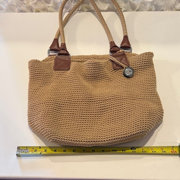 The Sak Tan Woven Tote Bag